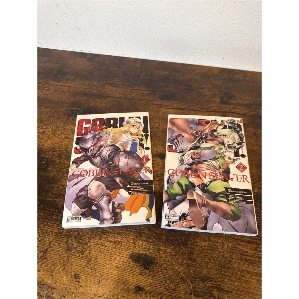 Goblin Slayer Vol 1 & 2 Manga Lot English Yen Press New Unread Set Clean